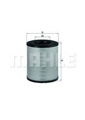 LX1774 Mahle Original Filtro de ar